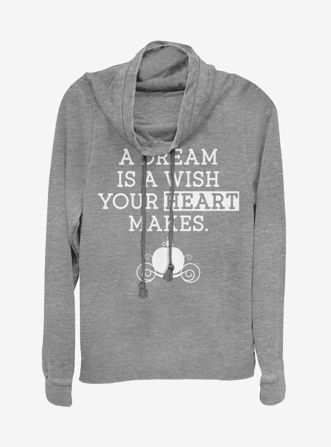 Disney Cinderella Dream Wish Cowlneck Long-Sleeve Girls Top