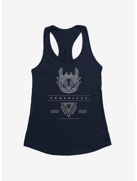 How To Train Your Dragon Toothless Logo Girls Tank, MIDNIGHT NAVY, hi-res