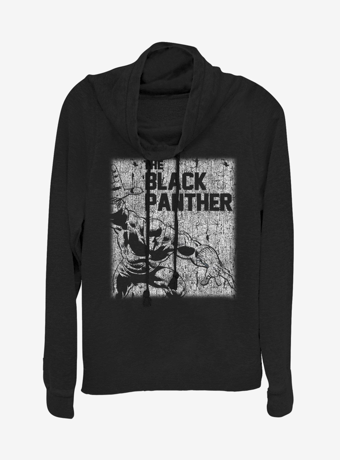 Marvel Black Panther Chalk Cowlneck Long-Sleeve Girls Top