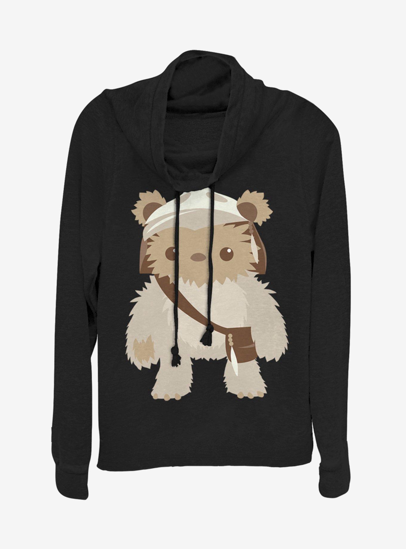 Star Wars Ewok Cutie Cowlneck Long-Sleeve Girls Top, , hi-res
