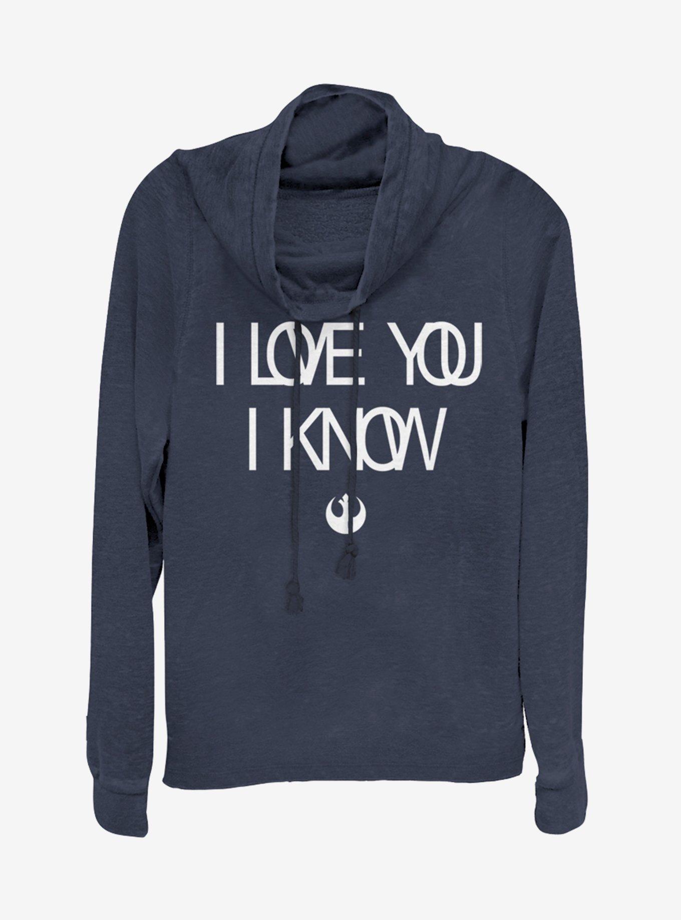 Star Wars Overlap Love Type Cowlneck Long-Sleeve Girls Top, , hi-res