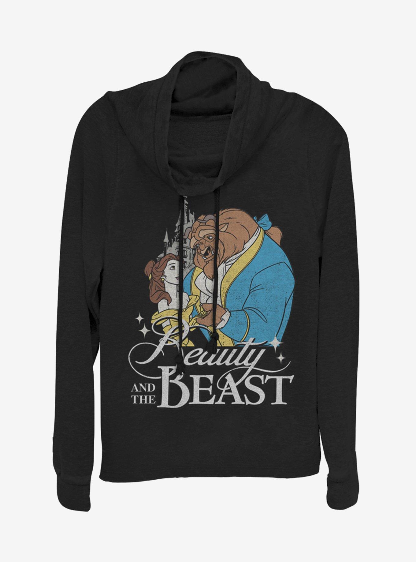 Disney Beauty and the Beast Classic Cowlneck Long-Sleeve Girls Top