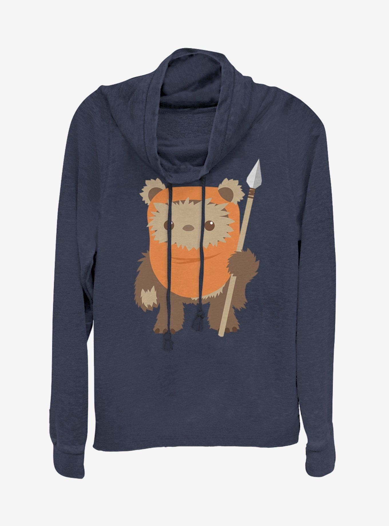 Star Wars Ewok Spear Cowlneck Long-Sleeve Girls Top, , hi-res