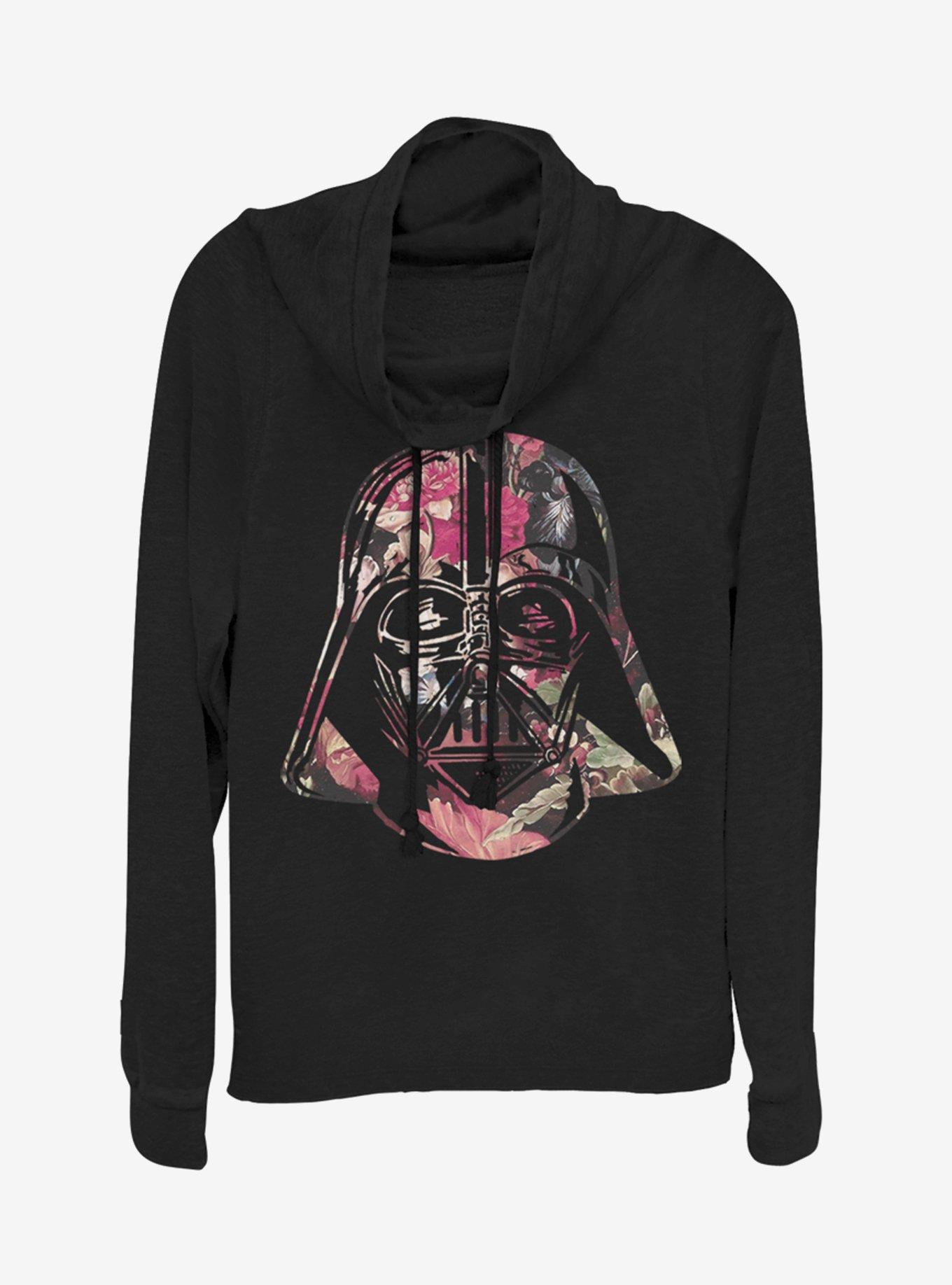 Star Wars Antique Vader Cowlneck Long-Sleeve Girls Top, BLACK, hi-res