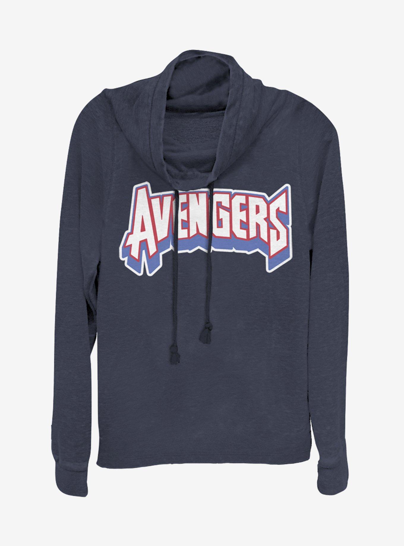 Marvel Avengers Chenille Cowlneck Long-Sleeve Girls Top, , hi-res