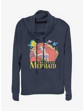Disney The Little Mermaid Title Cowlneck Long-Sleeve Girls Top, , hi-res