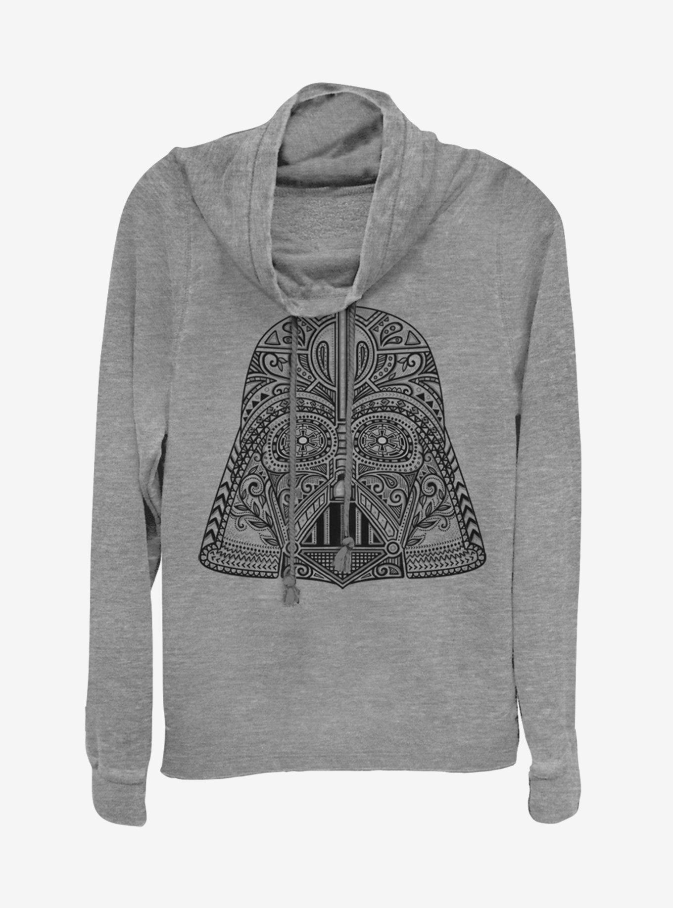 Star Wars Day of Vader Cowlneck Long-Sleeve Girls Top, GRAY HTR, hi-res