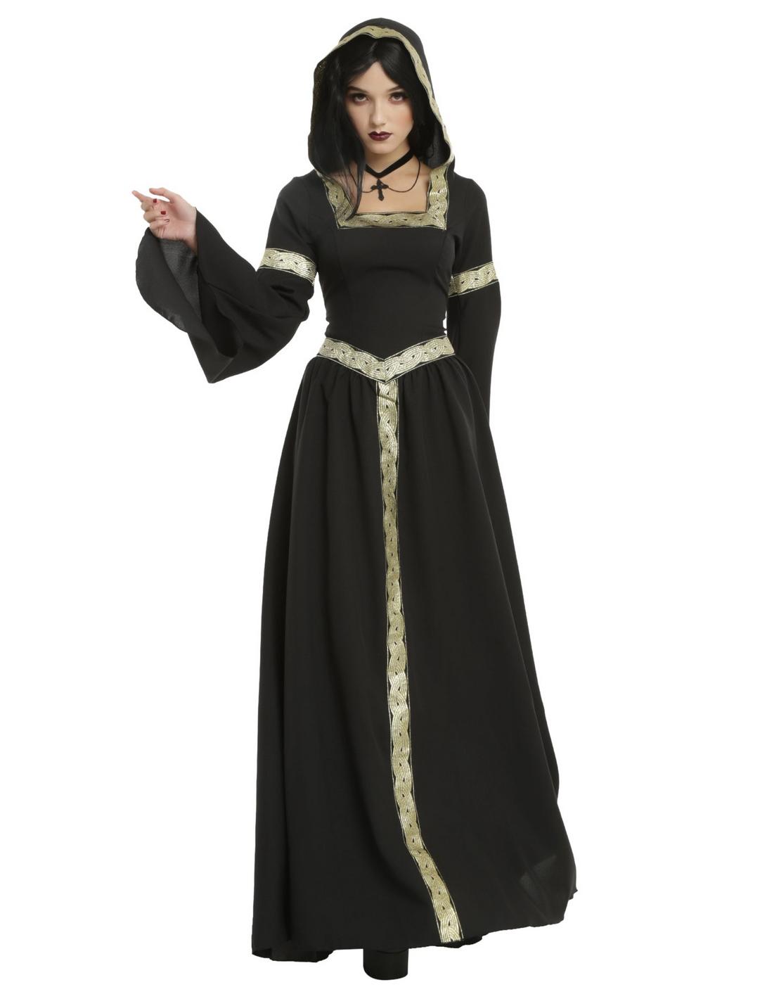 Pagan Witch Costume, BLACK, hi-res