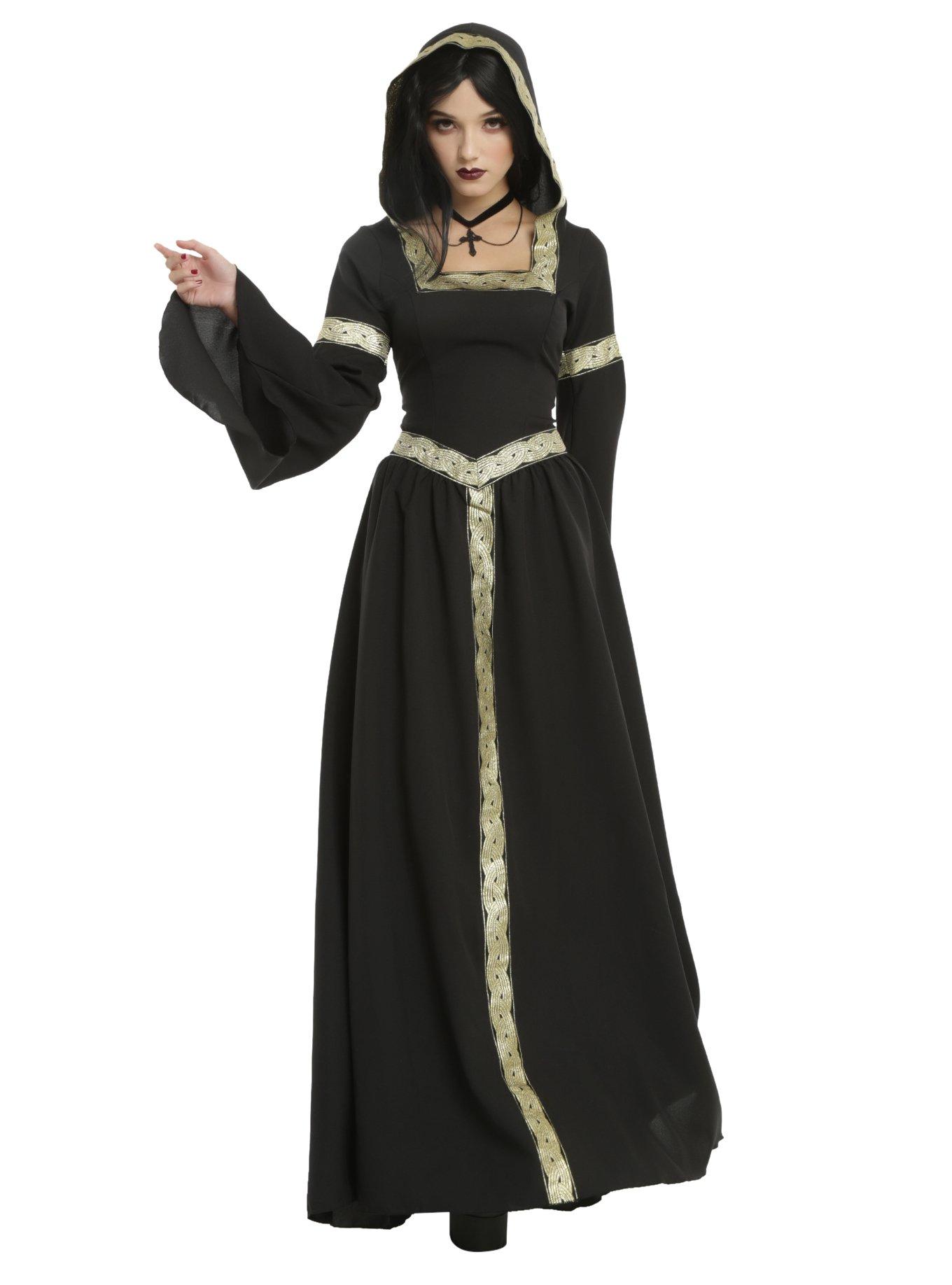 Pagan Witch Costume, BLACK, hi-res