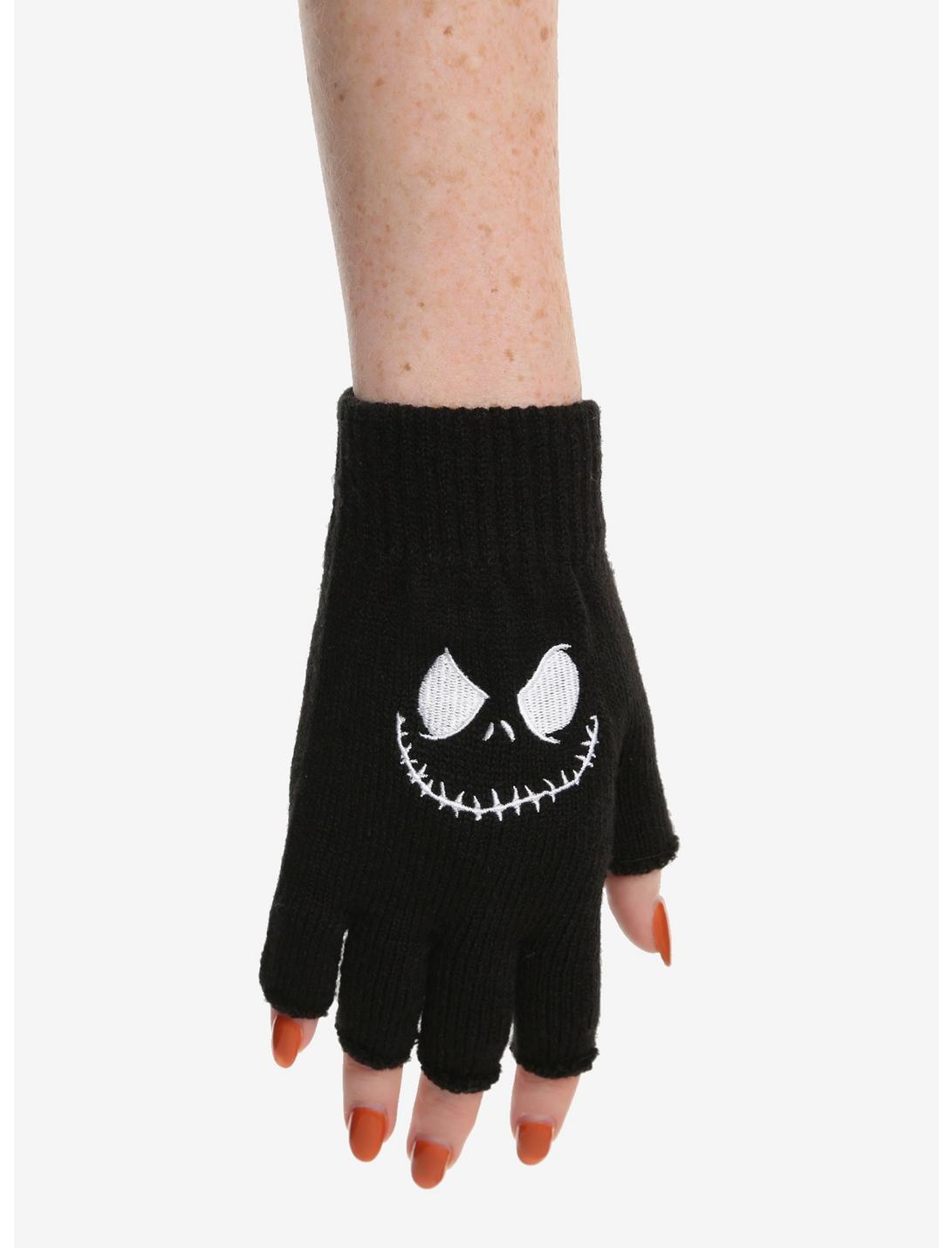 The Nightmare Before Christmas Jack Skellington Fingerless Gloves, , hi-res