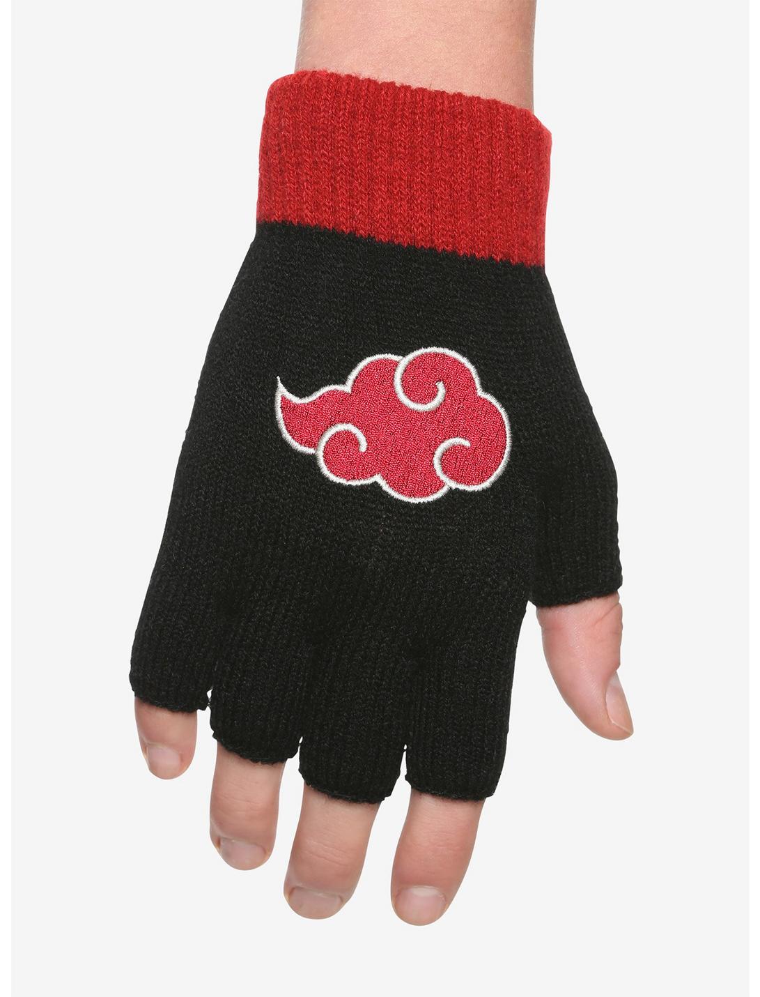 Naruto Shippuden Akatsuki Clouds Fingerless Gloves, , hi-res