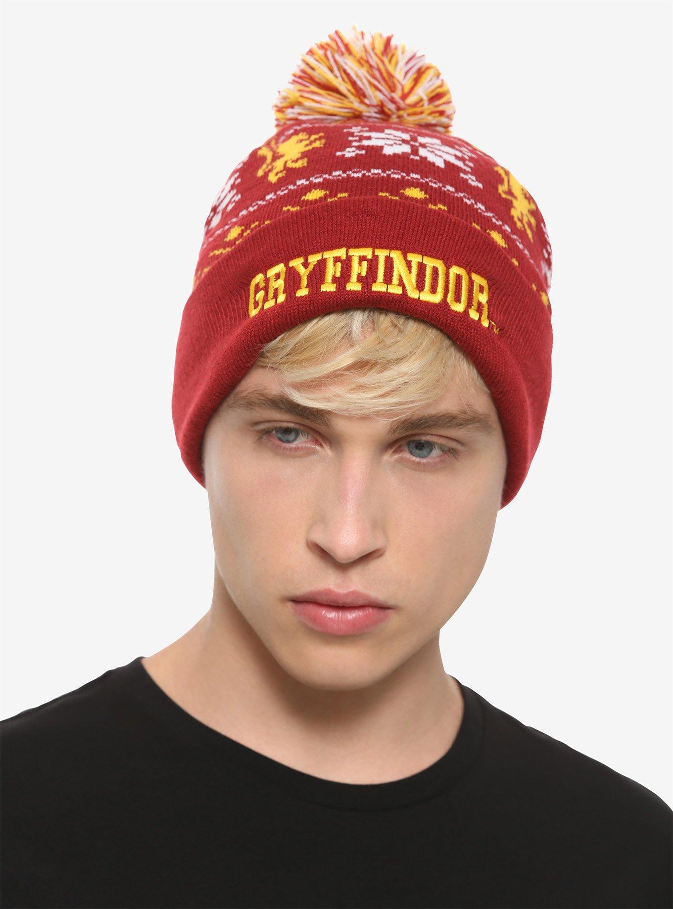 thumbnail image 2 of Harry Potter Gryffndor Pom Pom Beane 2 of 9