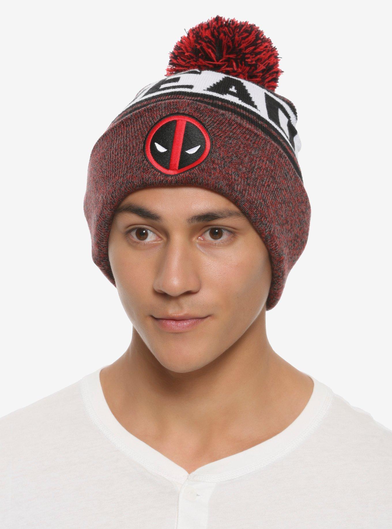 Marvel Deadpool Pom Beanie, , hi-res