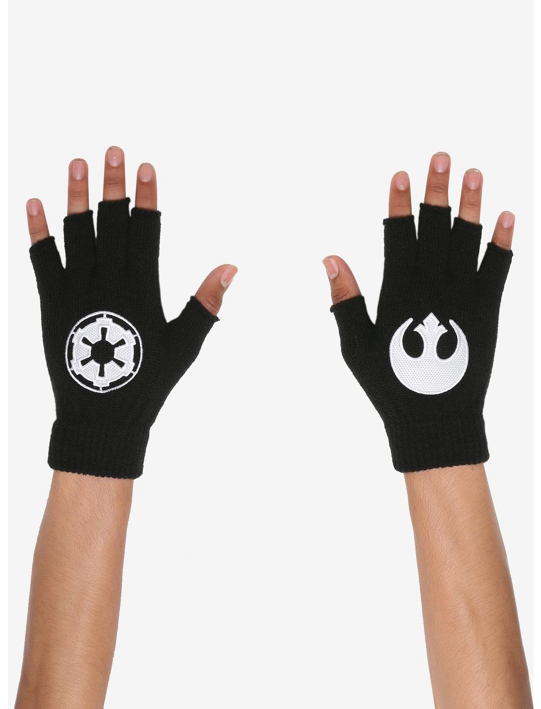 Star Wars Rebel Alliance/Galactic Empire Fingerless Gloves, , hi-res