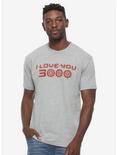 Marvel Avengers: Endgame Iron Man I Love You 3000 T-Shirt - BoxLunch Exclusive, GREY, hi-res
