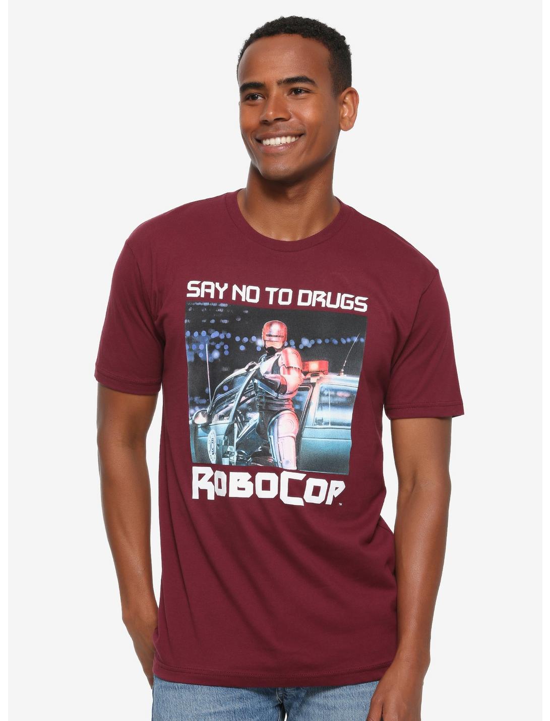 Robocop say no to drugs oui à la justice des hommes T Shirt CYBORG film Robot Police 