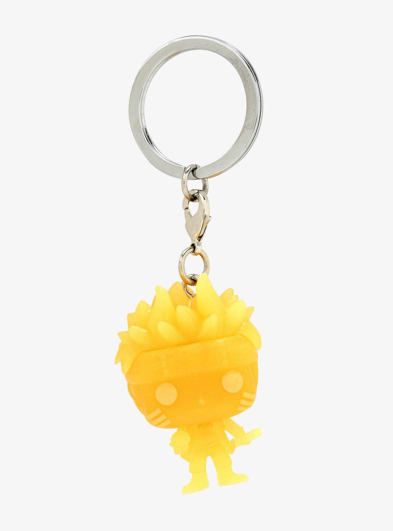 Funko Naruto Shippuden Pocket Pop! Naruto (Six Path) Glow-In-The-Dark Vinyl Key Chain Hot Topic Exclusive, , hi-res