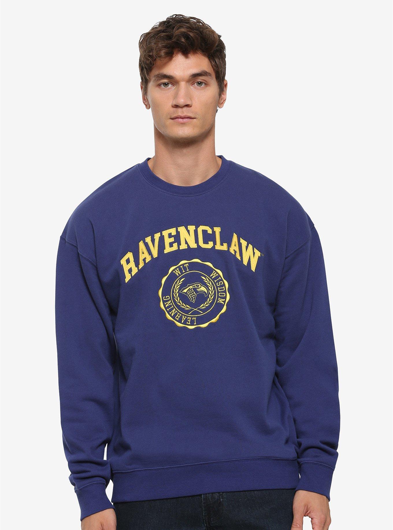 Harry Potter Ravenclaw Seal Crewneck - BoxLunch Exclusive, BLUE, hi-res