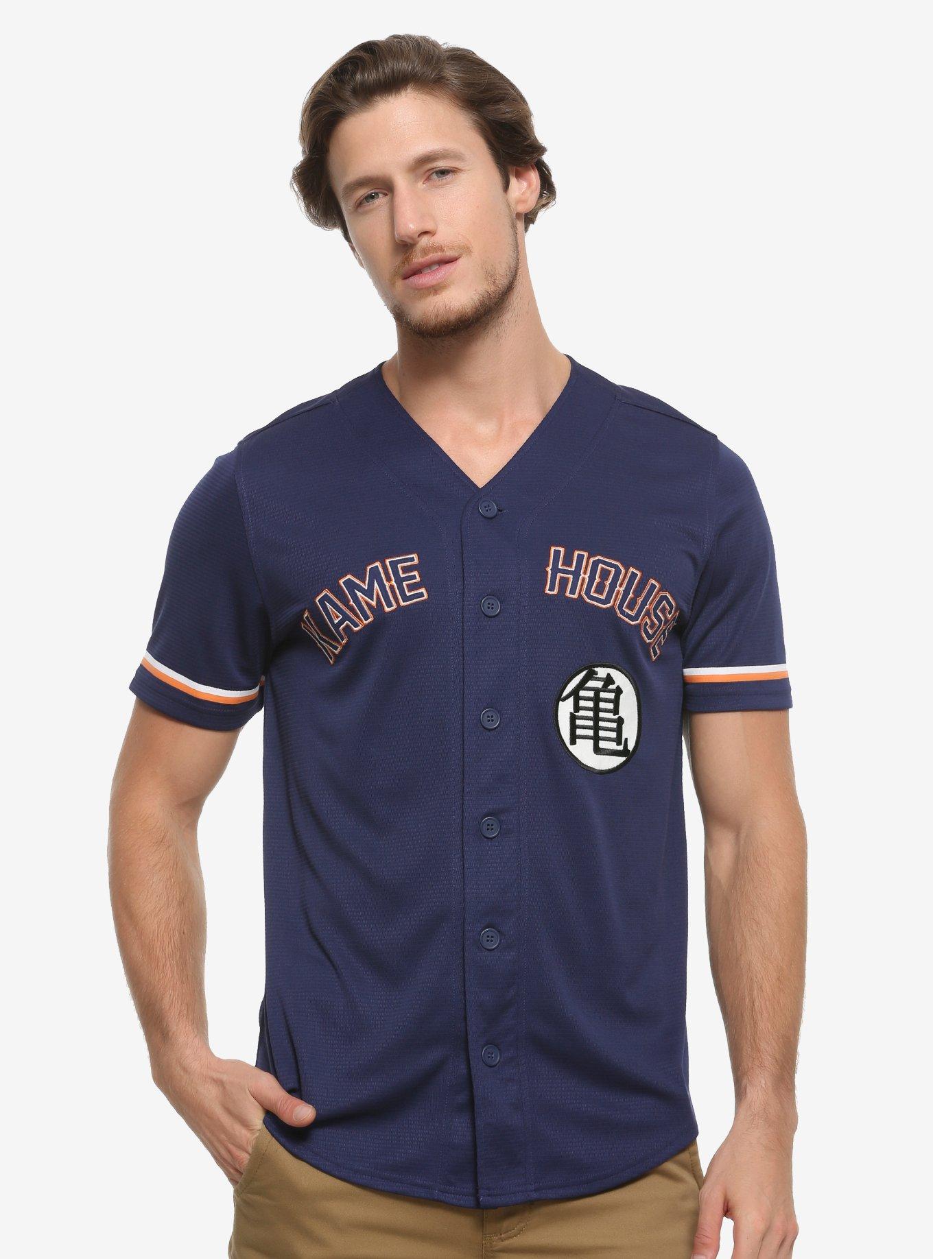 Dragon Ball Z Kame House Goku Baseball Jersey - BoxLunch Exclusive, BLACK, hi-res