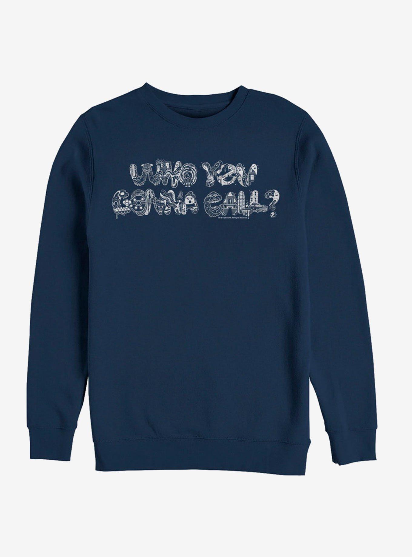 Ghostbusters Gonna Call Doodle Sweatshirt, NAVY, hi-res