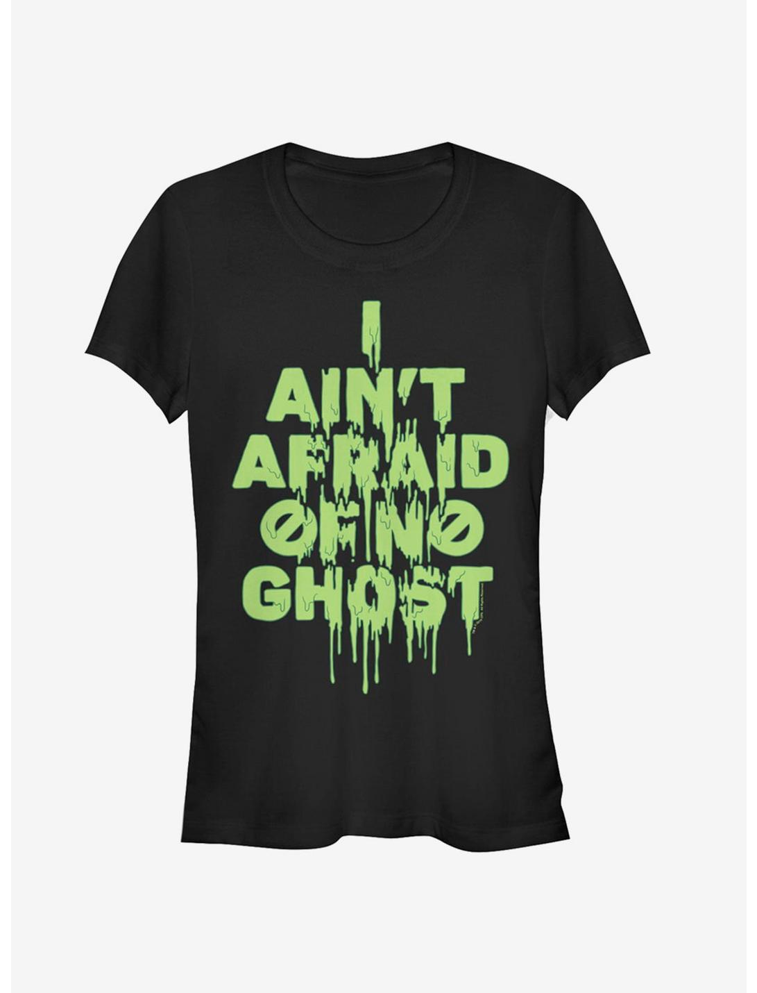 Ghostbusters Ain't Afraid Slime Girls T-Shirt, BLACK, hi-res