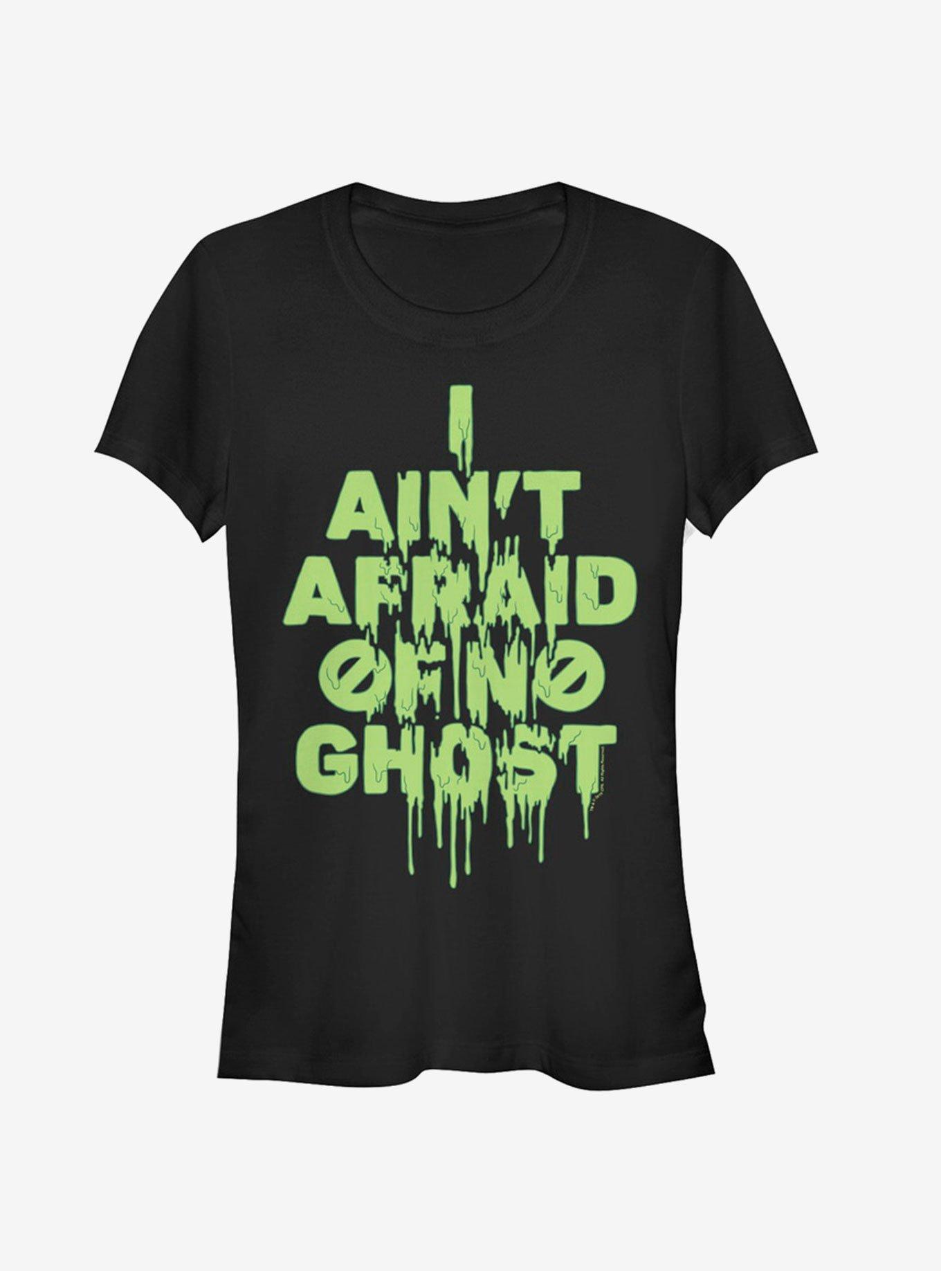 Ghostbusters Ain't Afraid Slime Girls T-Shirt, BLACK, hi-res