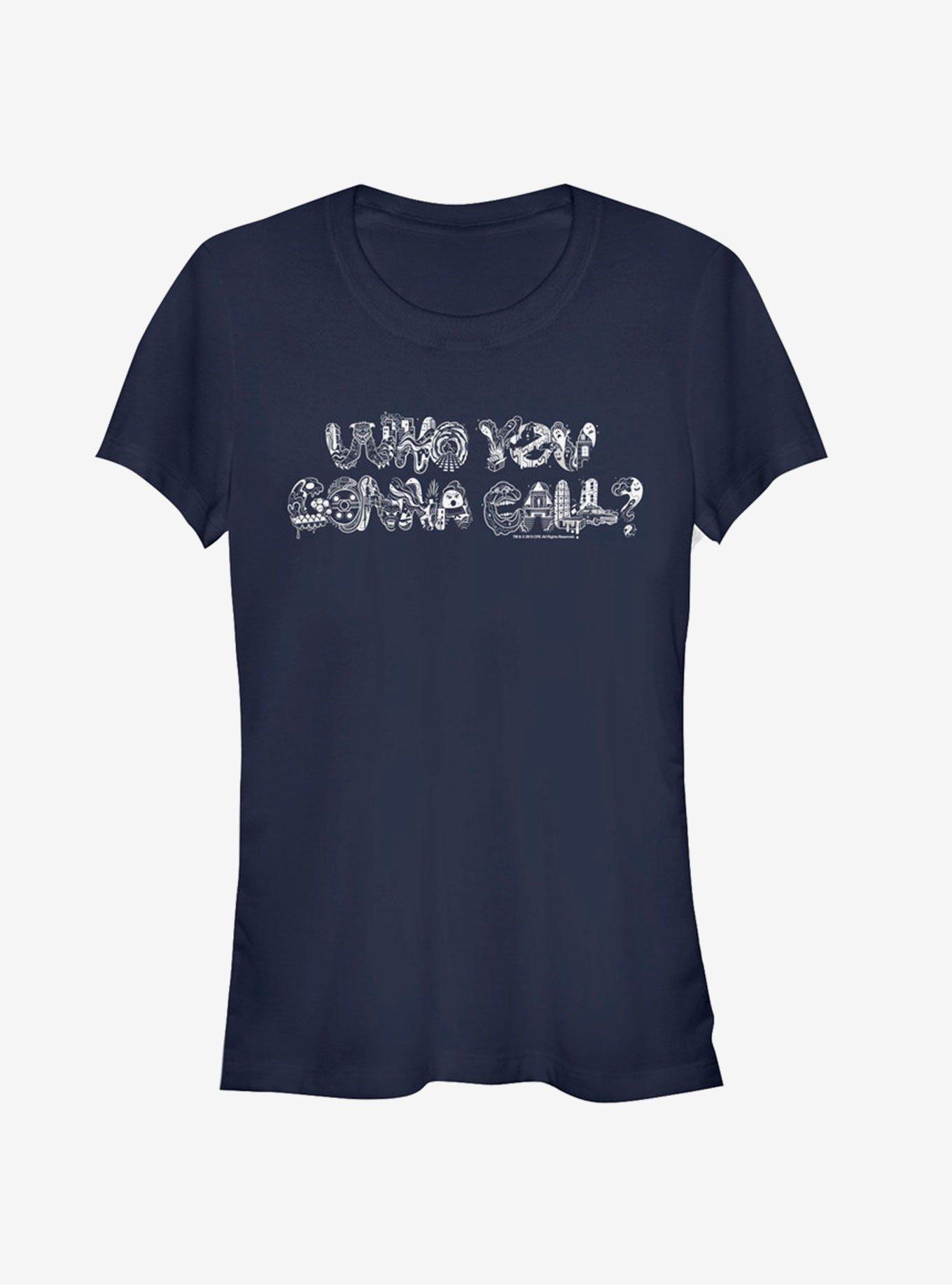 Ghostbusters Gonna Call Doodle Girls T-Shirt, NAVY, hi-res