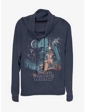 Star Wars Two Hopes Cowlneck Long-Sleeve Womens Top, , hi-res