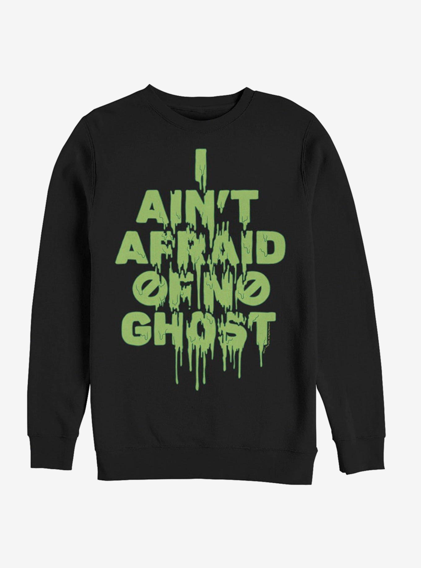 Ghostbusters Ain't Afraid Slime Sweatshirt, BLACK, hi-res