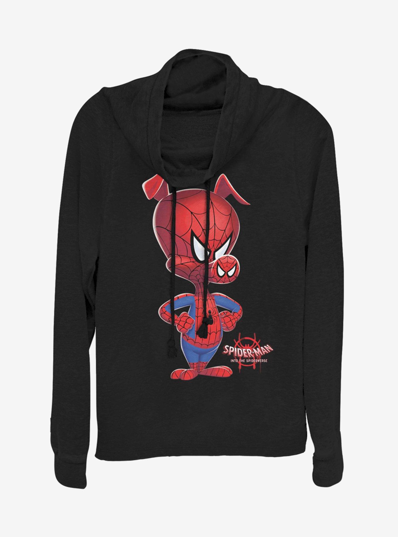 Marvel Spider-Man Big Ham Cowlneck Long-Sleeve Girls Top, , hi-res