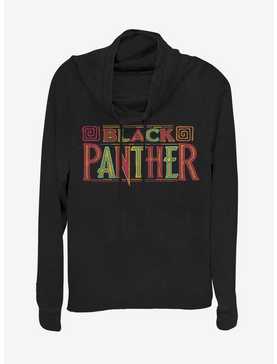 Marvel Black Panther Home Town Logo Cowlneck Long-Sleeve Womens Top, , hi-res