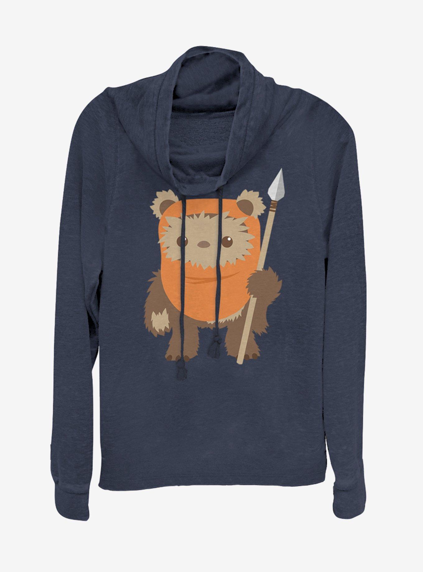Lucasfilm Star Wars Ewok Spear Cowlneck Long-Sleeve Womens Top, , hi-res