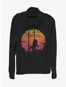Disney The Lion King Kinged Cowlneck Long-Sleeve Womens Top, , hi-res