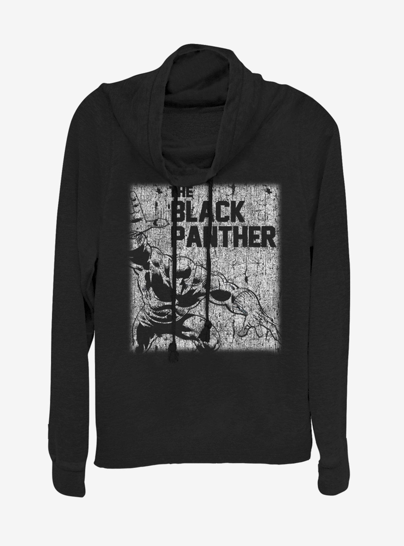 Marvel Black Panther T'Chala Chalk Cowlneck Long-Sleeve Womens Top, , hi-res