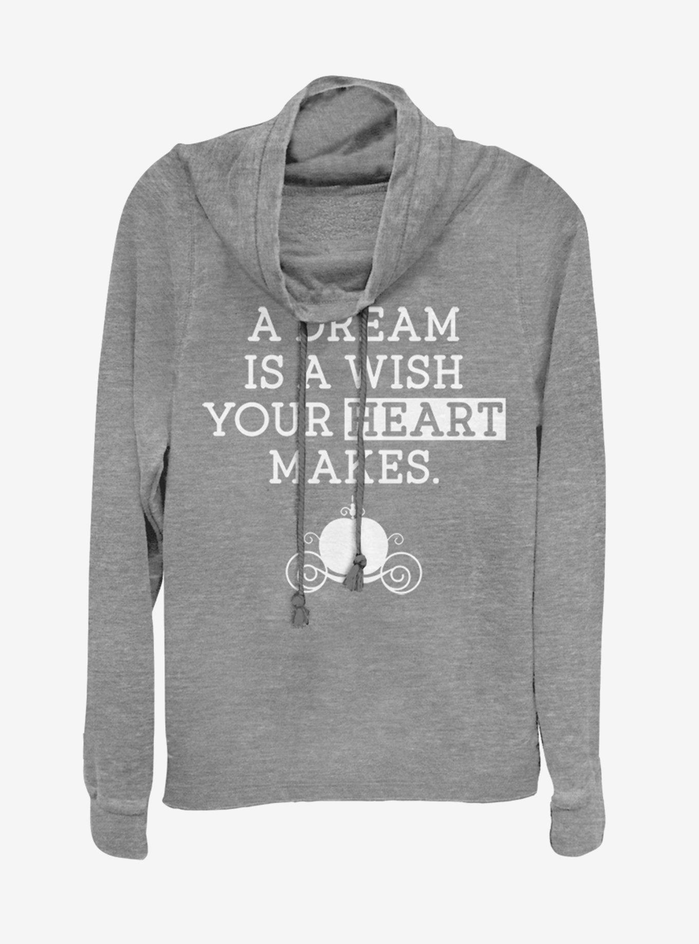 Disney Princess Dream Wish Cowlneck Long-Sleeve Womens Top, , hi-res