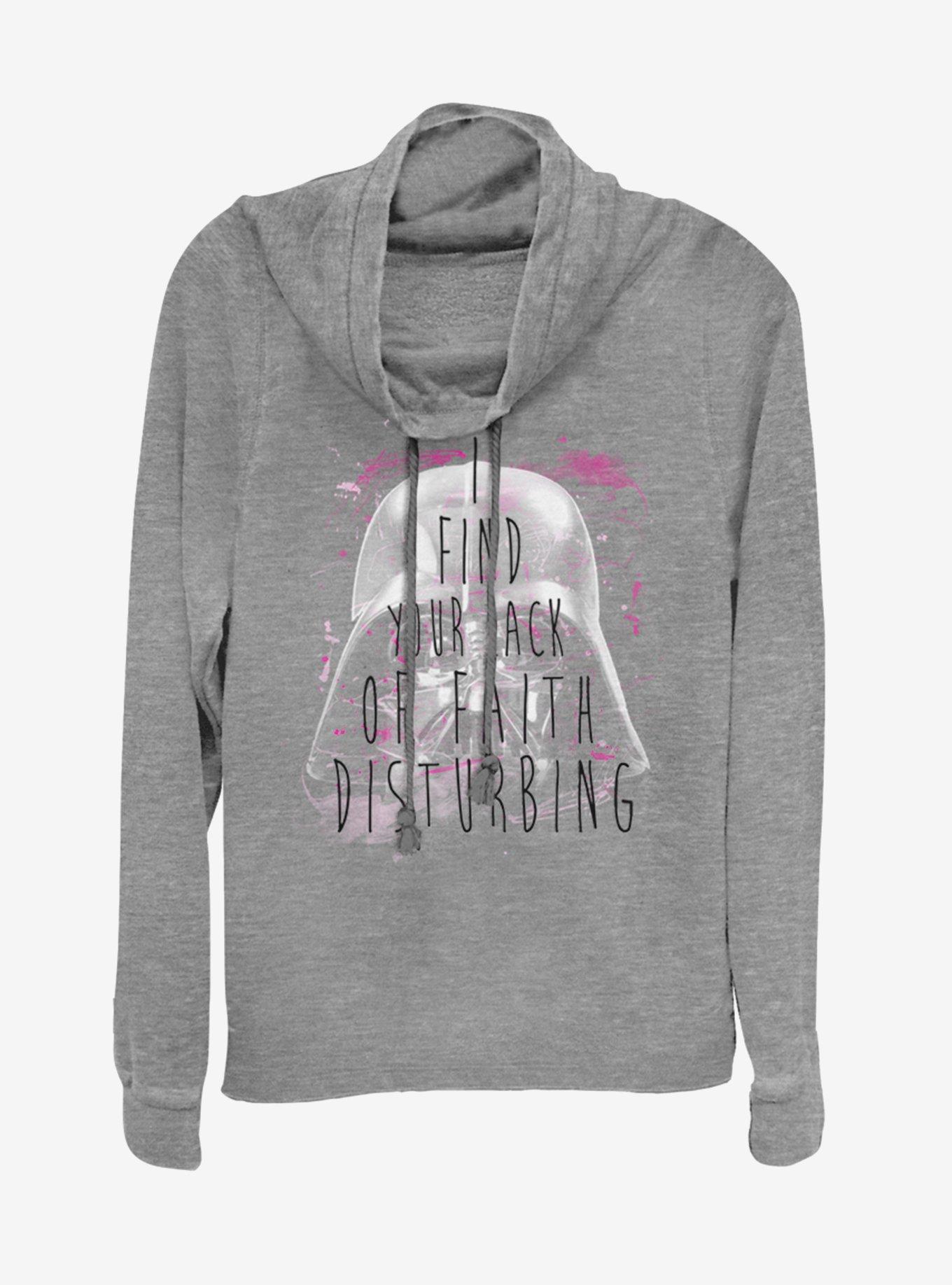 Star Wars Most Disturbing Cowlneck Long-Sleeve Womens Top