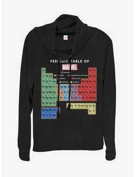 Marvel Periodic Table Cowlneck Long-Sleeve Womens Top, , hi-res