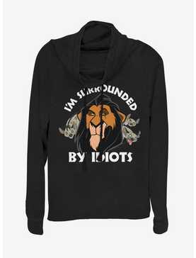 Disney The Lion King Surly Scar Cowlneck Long-Sleeve Womens Top, , hi-res