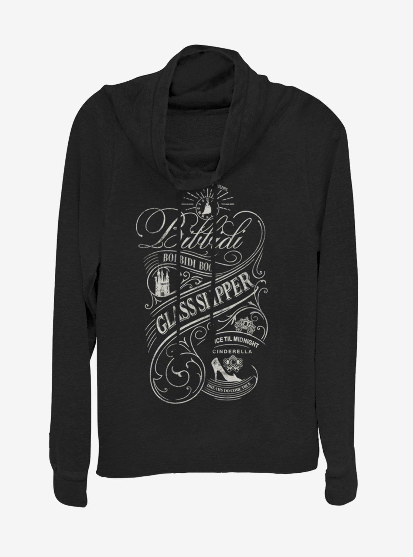 Disney Princess Glass Slipper Cowlneck Long-Sleeve Womens Top, , hi-res