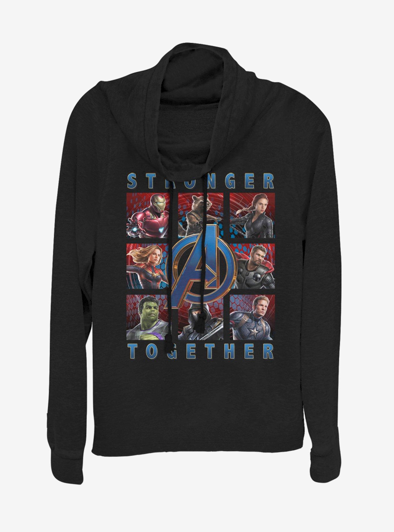 Marvel Avengers: Endgame Stronger Together Cowlneck Long-Sleeve Womens Top, , hi-res