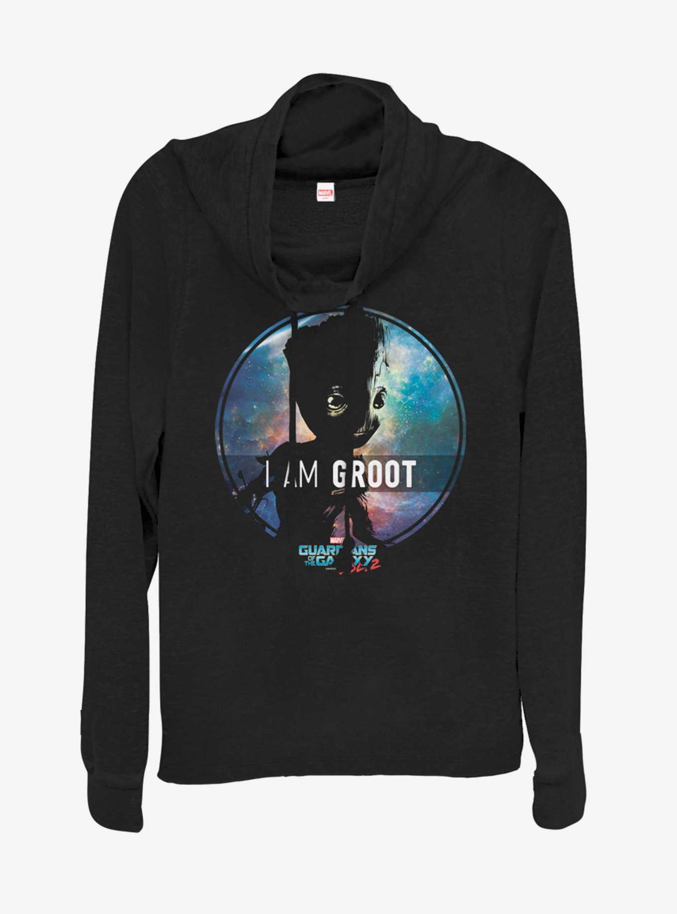 Marvel Guardians of the Galaxy Star Groot Cowlneck Long-Sleeve Womens Top, , hi-res
