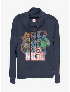 Marvel Heroes of Today Cowlneck Long-Sleeve Womens Top, , hi-res