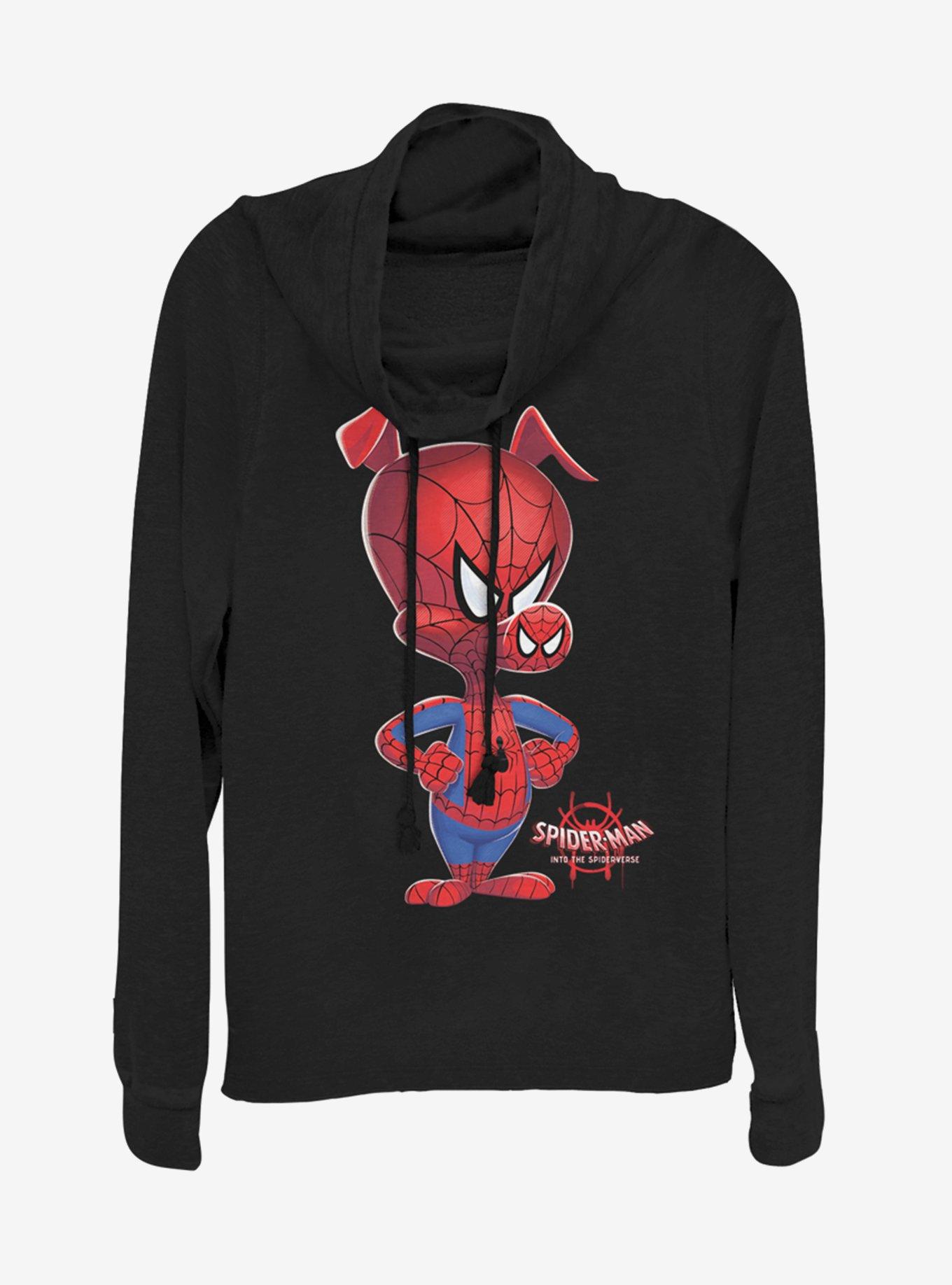 Marvel Spiderman Big Ham Cowlneck Long-Sleeve Womens Top, , hi-res