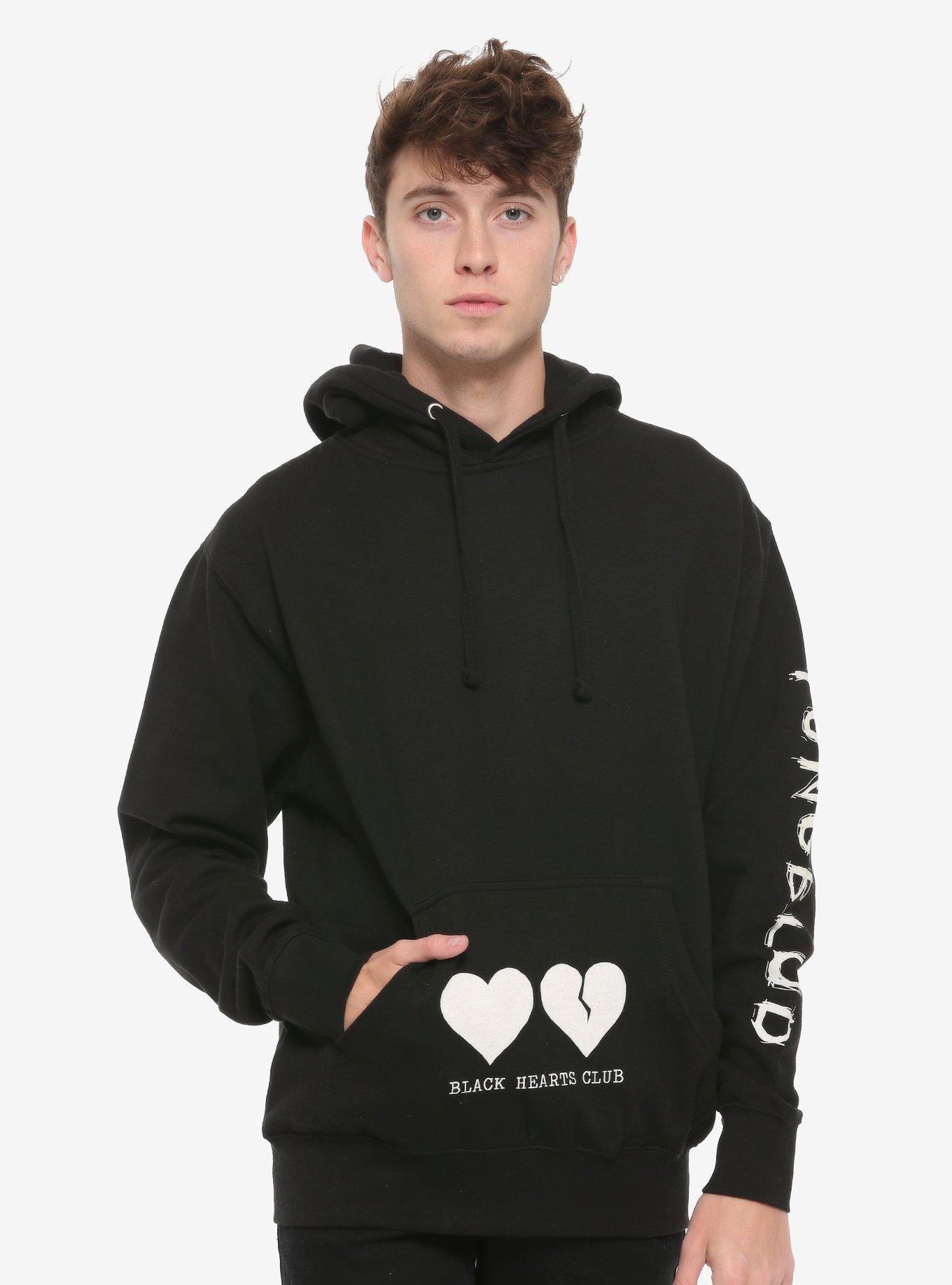 Yungblud black outlet hearts club hoodie