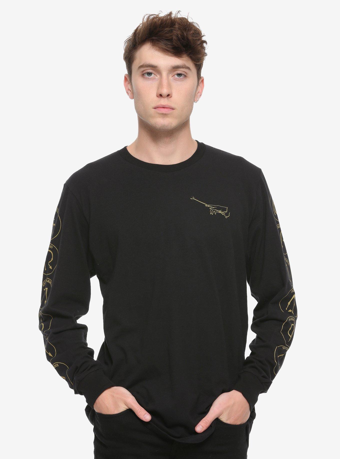 Harry Potter Spells & Charms Long-Sleeve T-Shirt, GOLD, hi-res