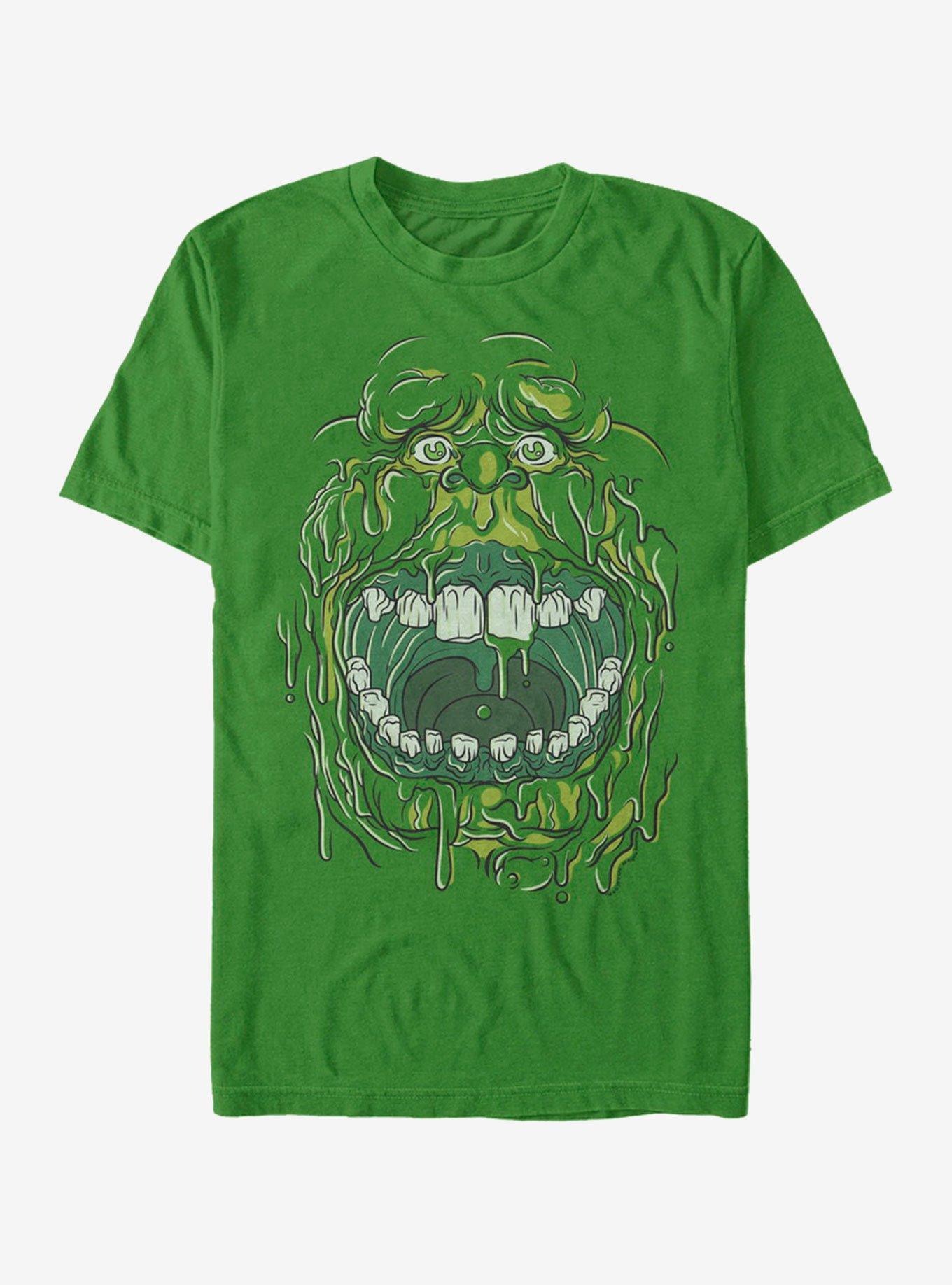 Ghostbusters Slimer Face Costume T-Shirt - GREEN | BoxLunch