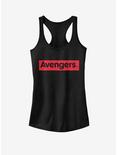 Marvel Avengers Girls Tank, BLACK, hi-res