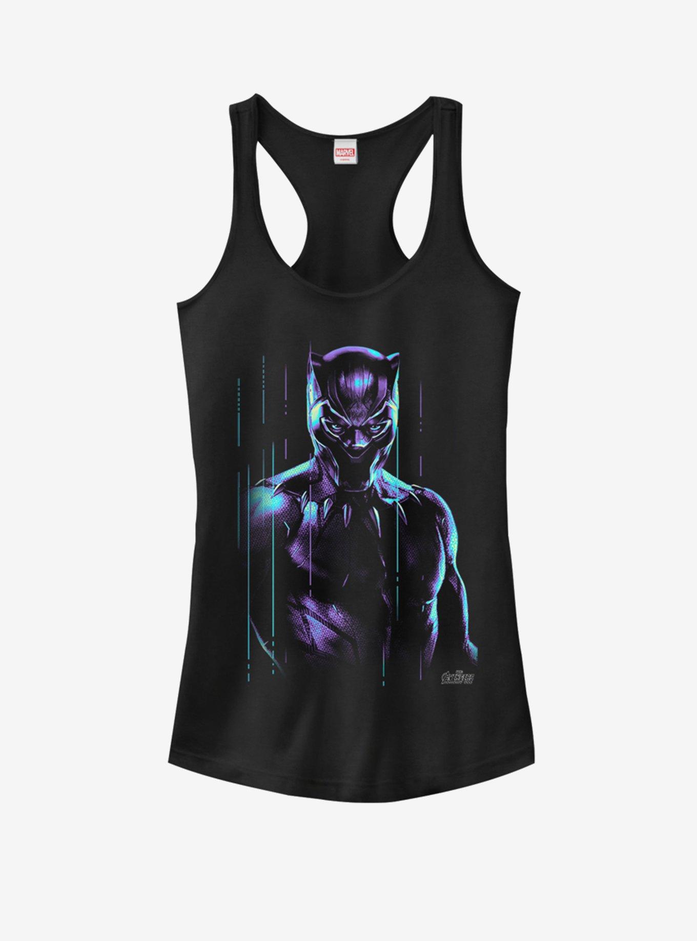 Marvel Black Panther Panther Retro Glow Girls Tank, , hi-res