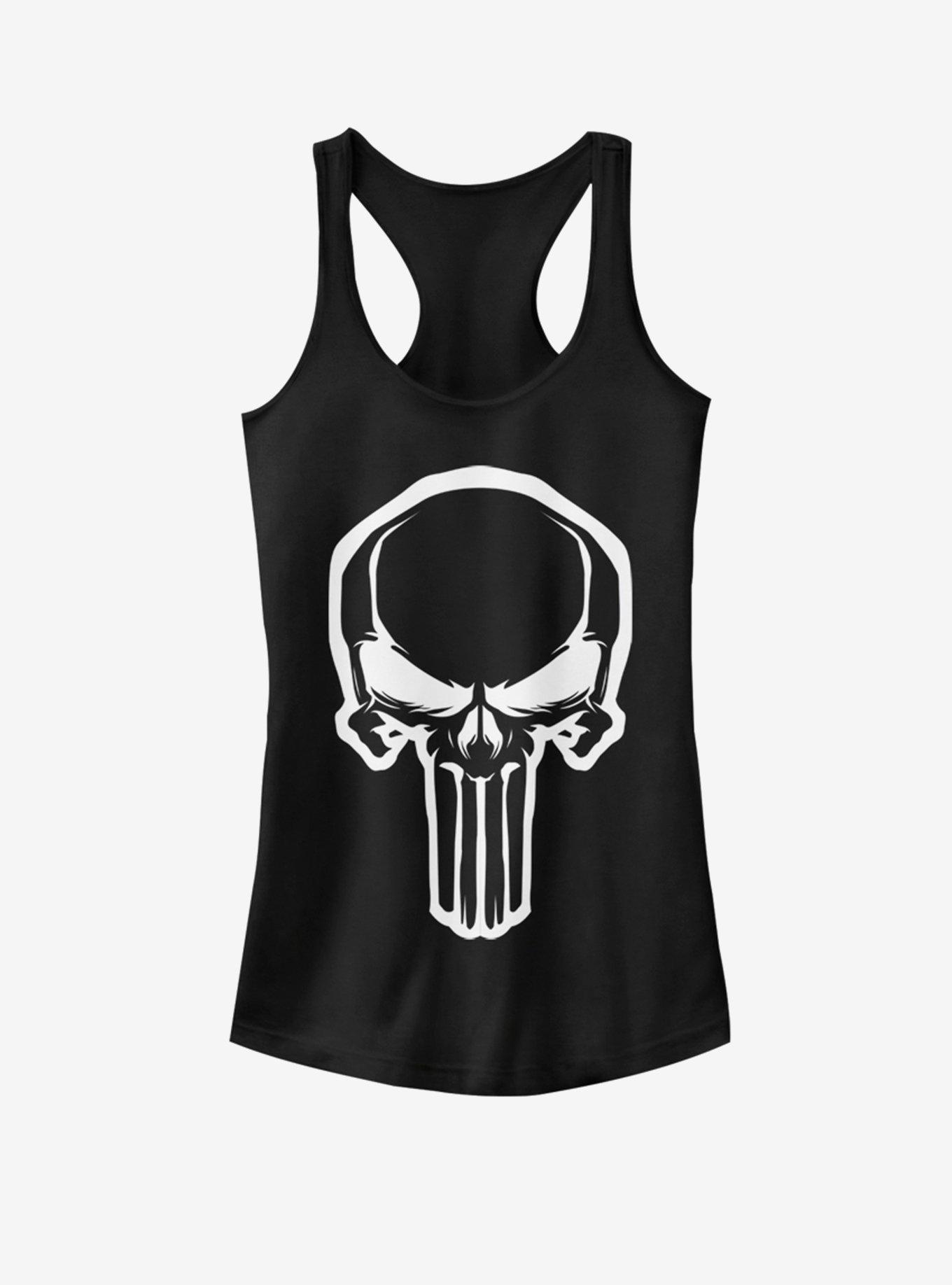 Marvel The Punisher Punisher Skull Girls Tank, BLACK, hi-res