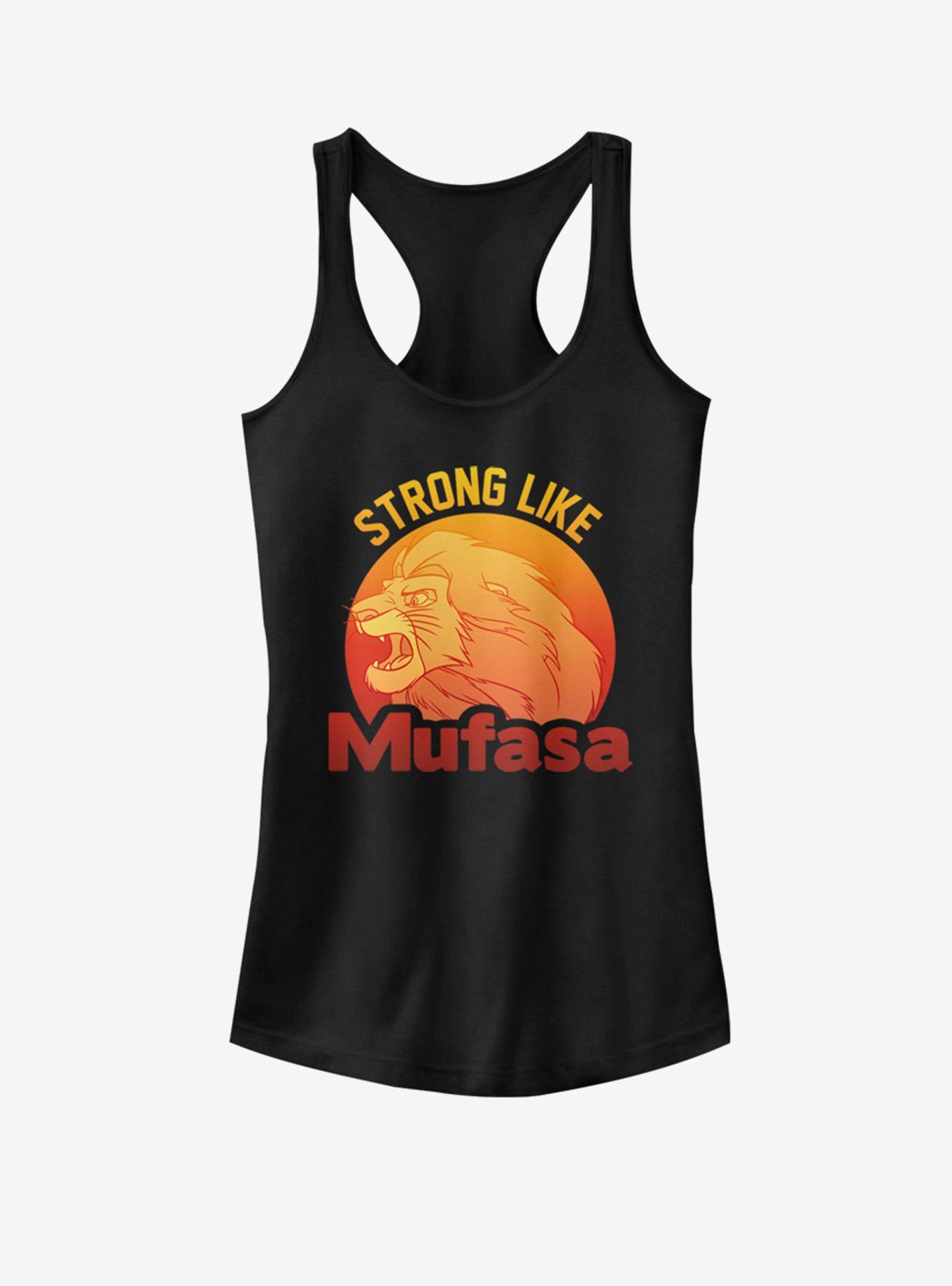 Disney The Lion King Simba Strong Like Mufasa Girls Tank, BLACK, hi-res